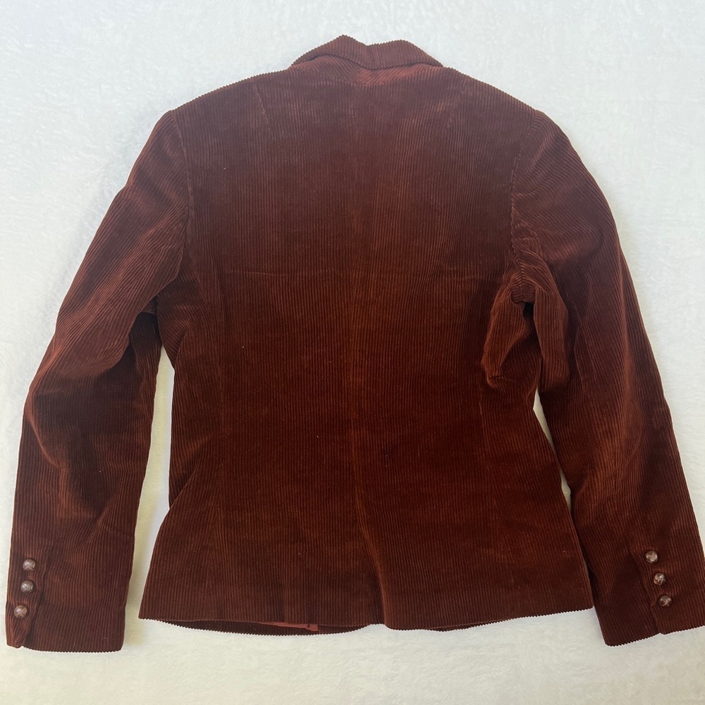 Avon Fashions Vintage Sz 9/10 Brown Corduroy Blazer Professor Academia Cottage - Picture 11 of 14